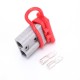 600V 50Amp Grey Housing 2 Way Battery Power Cable Connector with Red Dustproof Cover 600V 50Amp Grey Housing 2 Way Battery Power Cable Connector with Red Dustproof Cover