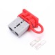 600V 50Amp Grey Housing 2 Way Battery Power Cable Connector with Red Dustproof Cover 600V 50Amp Grey Housing 2 Way Battery Power Cable Connector with Red Dustproof Cover