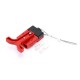 600V 50Amp Red Housing 2 Way Battery Power Cable Connector Red T-Bar Handle and Black Internal Protective 600V 50Amp Red Housing 2 Way Battery Power Cable Connector Red T-Bar Handle and Black Internal Protective