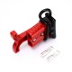 600V 50Amp Red Housing 2 Way Battery Power Cable Connector Red T-Bar Handle black Dustproof Cover 600V 50Amp Red Housing 2 Way Battery Power Cable Connector Red T-Bar Handle black Dustproof Cover