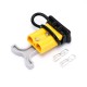 600V 50Amp Yellow Housing 2 Way Battery Power Cable Connector Grey T-Bar Handle and Black Dustproof Cover 600V 50Amp Yellow Housing 2 Way Battery Power Cable Connector Grey T-Bar Handle and Black Dustproof Cover