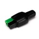 Black Waterproof Dust cable sleeve for 50A 2 Way connector Black Waterproof Dust cable sleeve for 50A 2 Way connector