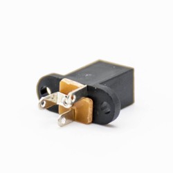 DC Connector Power Male Jack Panel Mount Through Hole 180° Unshiled Plastic
