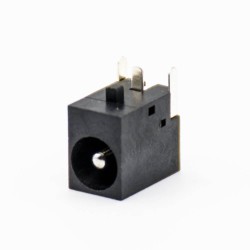 DC Connectors 90° Unshiled Plastic Male Jack Through Hole Solder Lug