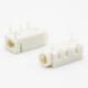 DC Connectors Right Angle Through Hole Female Jack Plastic White Unshiled Solder Lug DC Connectors Right Angle Through Hole Female Jack Plastic White Unshiled Solder Lug