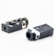DC Female Connector Right Angle Solder Lug Unshiled Plastic Power Jack Through Hole DC Female Connector Right Angle Solder Lug Unshiled Plastic Power Jack Through Hole