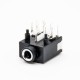 DC Power Connector Female Jack Solder Lug Right Angle Unshiled Plastic Black Through Hole DC Power Connector Female Jack Solder Lug Right Angle Unshiled Plastic Black Through Hole