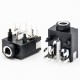 DC Power Connector Female Jack Solder Lug Right Angle Unshiled Plastic Black Through Hole DC Power Connector Female Jack Solder Lug Right Angle Unshiled Plastic Black Through Hole