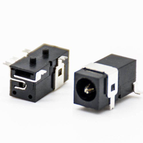 DC Power Connector Male Jack SMT Solder Lug Right Angle Unshiled Plastic Black DC Power Connector Male Jack SMT Solder Lug Right Angle Unshiled Plastic Black