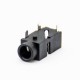 DC Power Connector Solder Lug Unshiled Right Angle Black Plastic Female Jack Through Hole DC Power Connector Solder Lug Unshiled Right Angle Black Plastic Female Jack Through Hole