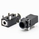 DC Power Connector Solder Lug Unshiled Right Angle Black Plastic Female Jack Through Hole DC Power Connector Solder Lug Unshiled Right Angle Black Plastic Female Jack Through Hole