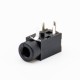 DC Power Connectors Right Angle Through Hole Solder Lug Unshiled Female Jack Black Plastic 5mm*2.5mm DC Power Connectors Right Angle Through Hole Solder Lug Unshiled Female Jack Black Plastic 5mm*2.5mm