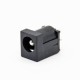 DC Power Jack Connector Male Unshile Black Plastic Through Hole Solder Lug Straight DC Power Jack Connector Male Unshile Black Plastic Through Hole Solder Lug Straight