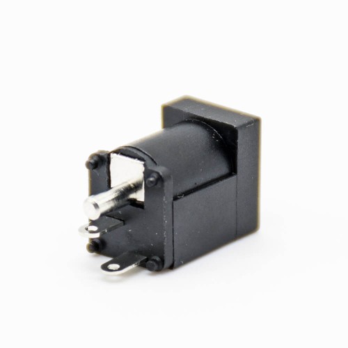 DC Power Jack Connector Male Unshile Black Plastic Through Hole Solder Lug Straight DC Power Jack Connector Male Unshile Black Plastic Through Hole Solder Lug Straight