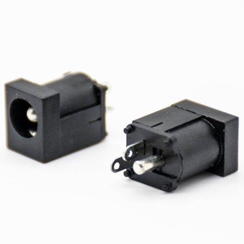 DC Power Jack Connector Male Unshile Black Plastic Through Hole Solder Lug Straight DC Power Jack Connector Male Unshile Black Plastic Through Hole Solder Lug Straight