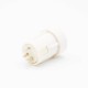 DC Power Jack Connector Plastic White Unshiled Female Through Hole Straight Solder Lug DC Power Jack Connector Plastic White Unshiled Female Through Hole Straight Solder Lug