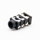 DC Power Jack Female Unshiled SMD Black Solder Lug Horizontal DC Power Jack Female Unshiled SMD Black Solder Lug Horizontal