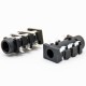 DC Power Jack Female Unshiled SMD Black Solder Lug Horizontal DC Power Jack Female Unshiled SMD Black Solder Lug Horizontal