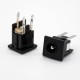 DC Power Socket Connector Male Jack 2.1*5.5 Through Hole Solder Lug Unshiled Straight DC Power Socket Connector Male Jack 2.1*5.5 Through Hole Solder Lug Unshiled Straight