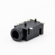 DC Socket SMD Horizontal Plastic Black Solder Lug Unshiled Female Jack Connector DC Socket SMD Horizontal Plastic Black Solder Lug Unshiled Female Jack Connector