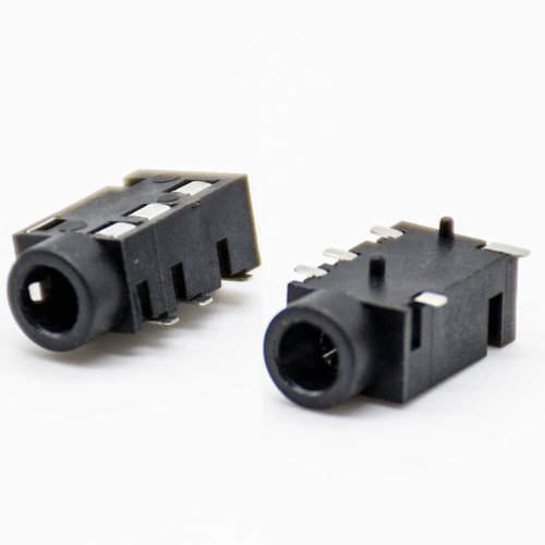DC Socket SMD Horizontal Plastic Black Solder Lug Unshiled Female Jack Connector DC Socket SMD Horizontal Plastic Black Solder Lug Unshiled Female Jack Connector
