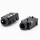 DC Socket SMD Horizontal Plastic Black Solder Lug Unshiled Female Jack Connector DC Socket SMD Horizontal Plastic Black Solder Lug Unshiled Female Jack Connector