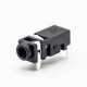 Power Socket Connector Female Jack Unshiled Black Plastic Through Hole 90° Solder Lug Power Socket Connector Female Jack Unshiled Black Plastic Through Hole 90° Solder Lug