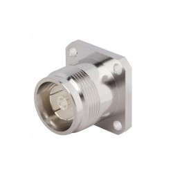 4.3/10 Connector Clamp type Straight Female 4-Hole Flange Connector