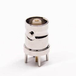 20pcs BNC Connector 180 Degree Jack Through Hole for PCB Mount