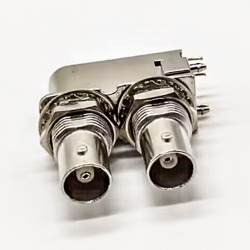 20pcs BNC Connector for CCTV Cameras Angled Dual Female PCB Mount