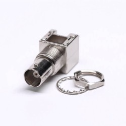 20pcs BNC Connector Straight 75Ohm Nickel Plated Female for PCB Mount