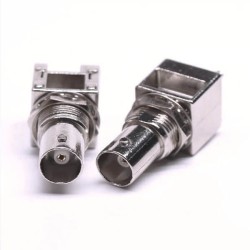 20pcs BNC Connector Straight 75Ohm Nickel Plated Female for PCB Mount