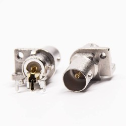 20pcs BNC Connectors Female Angled for PCB Mount