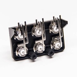 20pcs BNC Connectors for Sale Coaxial Jack Angled 2x3 PCB Mount