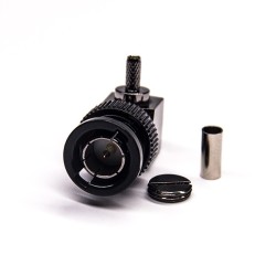 20pcs BNC Male Connector Right Angled Crimp for Cable