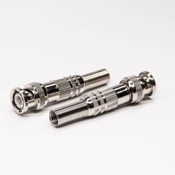 20pcs BNC Male Connector with Wires Straight for SYV-75-3