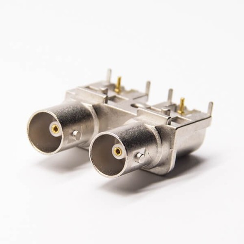 20pcs BNC PCB Right Angle Dual Female Connector Through Hole 20pcs BNC PCB Right Angle Dual Female Connector Through Hole