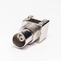 20pcs BNC to PCB Connector Female 180 Degree Through Hole Bulkhead for Panel Mount