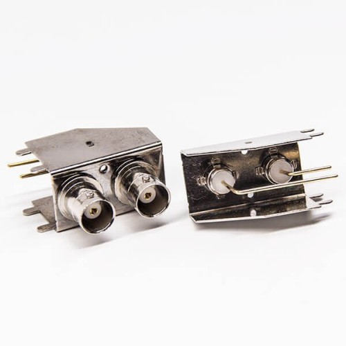 20pcs Dual BNC Connector 90 Degree Female Through Hole 20pcs Dual BNC Connector 90 Degree Female Through Hole