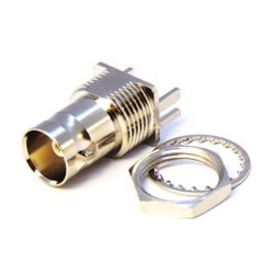 20pcs Edge Mount BNC Female Connector Solder Vertical type Through Hole