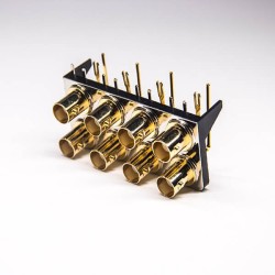 20pcs Gold Plating BNC Connector Female 90 Degree PCB Mount DIP Type