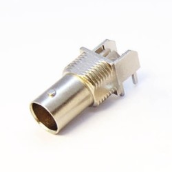 20pcs HD SDI BNC Connector Female for PCB Mount 8mm Leg 90 Degree DIP Type Nickel Plating