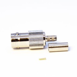 20pcs HD-SDI BNC Connector Types Straight Female for Cable with Crimp