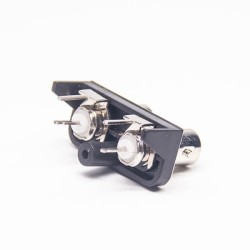 2pcs Dual BNC Connector Female Straight For PCB