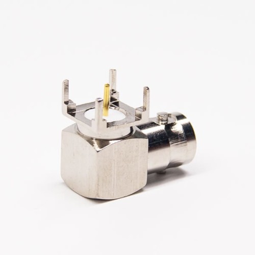 BNC 90 Degree Female Connector Through Hole for PCB Mount