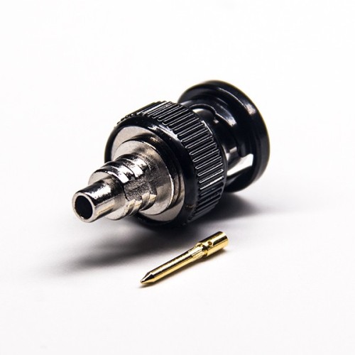 BNC Antenna Connector Straight Male Solder Type with Black Electrophoresis BNC Antenna Connector Straight Male Solder Type with Black Electrophoresis