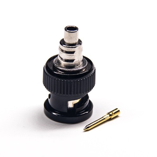 BNC Antenna Connector Straight Male Solder Type with Black Electrophoresis BNC Antenna Connector Straight Male Solder Type with Black Electrophoresis