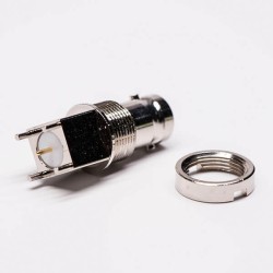 BNC Bulkhead Connector Famale Straight for PCB Mount