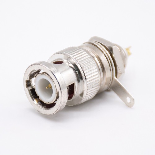 BNC Bulkhead Plug Connector Straight Solder Type for Coaxial Connector BNC Bulkhead Plug Connector Straight Solder Type for Coaxial Connector