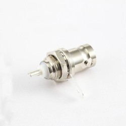 BNC Cable Solder Cup Type Ground Rear Bulkhead Female Straight Connector